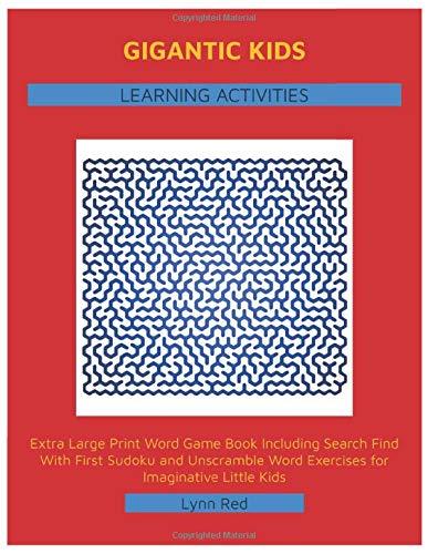 Gigantic Kids Learning Activities: Extra Large Print Word Game Book Including Search Find