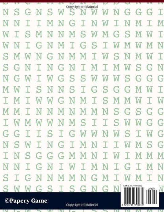 Big Book Of Word Search For Adults 12500+ Unique Words: 500 Pieces Extreme Hard And Dementia Extra Large Print Puzzle Giant Words Finder Game To ... Man Easy, Medium & Difficult Level [ Vol-1 ]