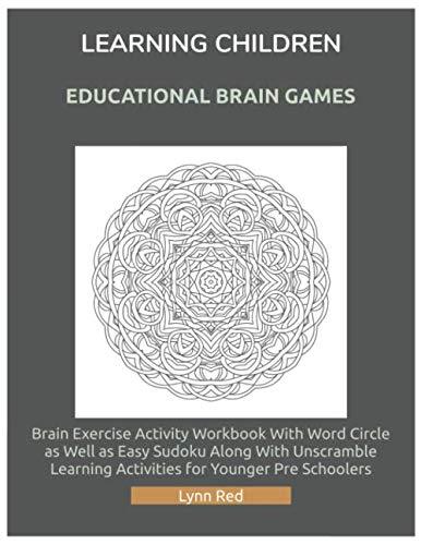 Learning Children Educational Brain Games: Brain Exercise Activity Workbook With Word Circle