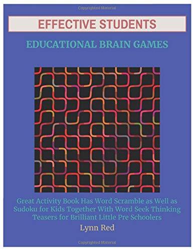 Effective Students Educational Brain Games: Great Activity Book Has Word Scramble