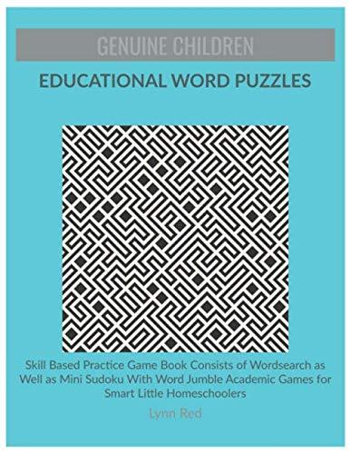 Genuine Children Educational Word Puzzles: Skill Based Practice Game Book Consists of Wordsearch