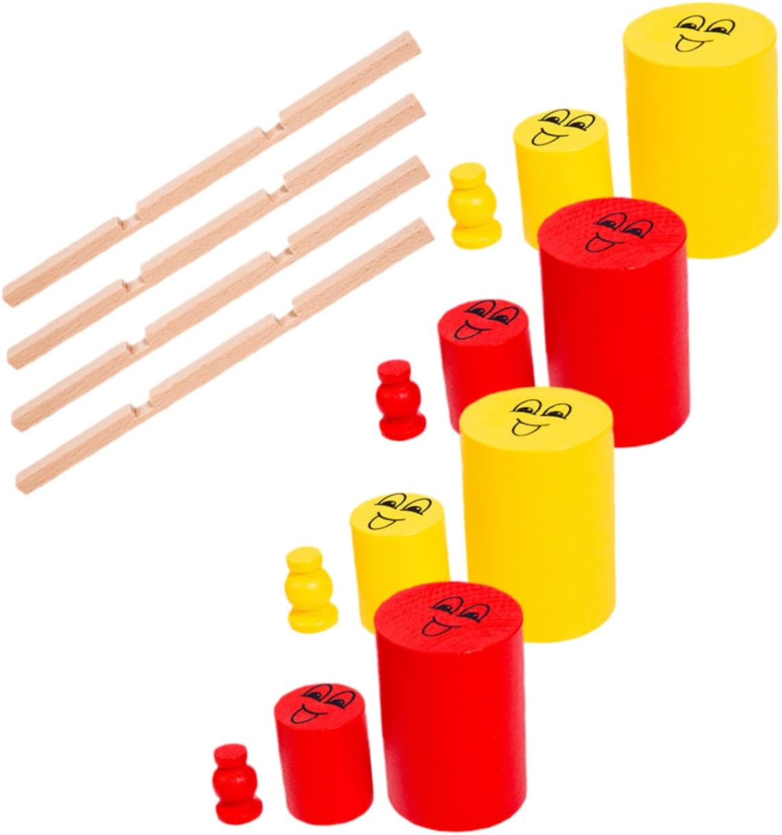 Adulttoy 3 Sets Wooden Toe for Wooden Wooden Family Board Game Family Games for Chess Board Ferrule Puzzle Chess Wooden Playset