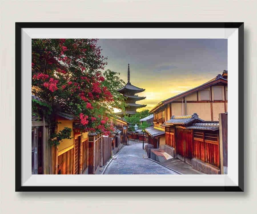 Yasaka Pagoda, Kyoto, Japan, 2000 Pieces Wooden Puzzle, Gift Educational Game for Boys and Girls