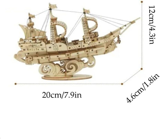 Assembled Wooden Puzzle Brain Teaser Puzzles Creative 3D Wooden Puzzles Hand Assembled Ornaments Model Boy Toys Unique Birthday Gifts Funny