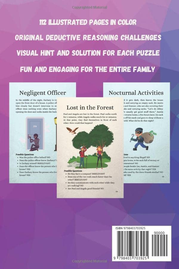 Mystery Puzzles and Logic Riddles: An Illustrated Collection of Deduction Games for Young Detectives (Logic Games for Smart Kids)