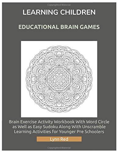 Learning Children Educational Brain Games: Brain Exercise Activity Workbook With Word Circle