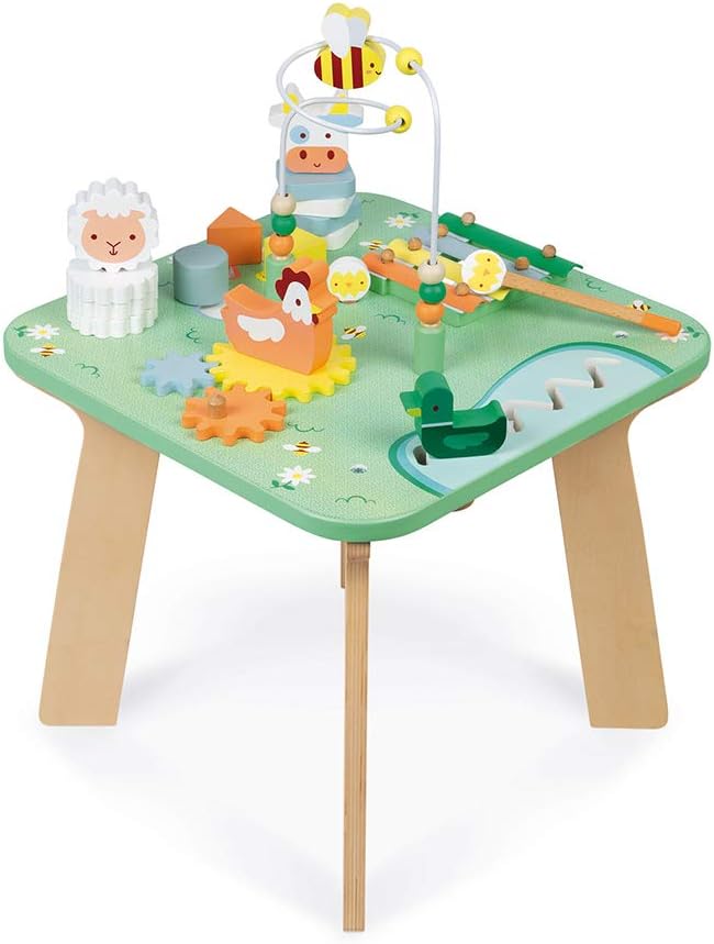Wooden Pretty Meadow Activity Table - 21.1" Tall - Ages 12 Months+ - J05327