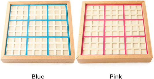 Wooden Sudoku Puzzle Board Wood Sudoku Game Set with Drawer Math Brain Teaser Desktop Toys