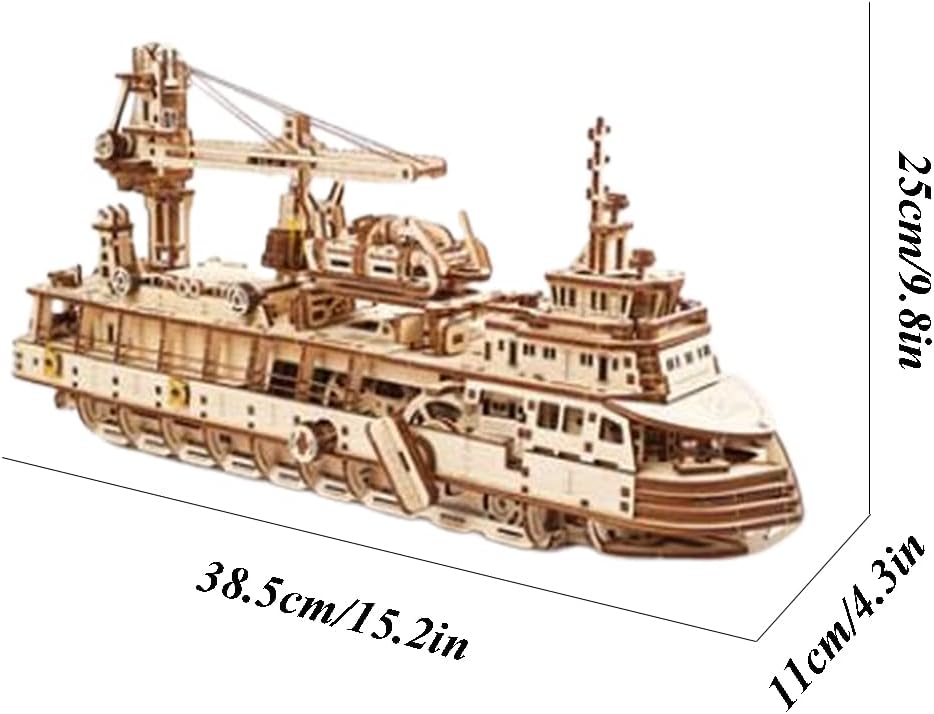 Assembled Family Puzzle Wooden 3D Puzzles 3D Puzzles Model Kit 575 Pieces for Puzzlers Ages 14 and Up Desk Building Model Toy Gift Funny