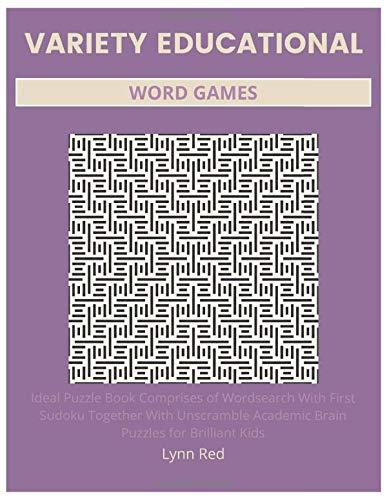 VARIETY EDUCATIONAL WORD GAMES: Ideal Puzzle Book Comprises of Wordsearch With First Sudoku