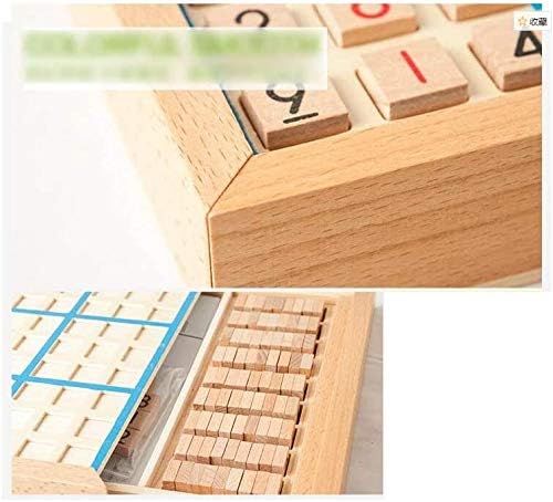 Wooden Sudoku Game Adult Logic Thinking Jiugongge Sudoku Chess Early Childhood Education Puzzle Board Game Toy 23x23x3.8cm Children's Educational Toys