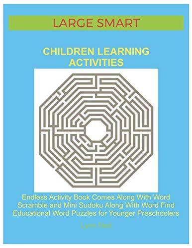 Large Smart Children Learning Activities: Endless Activity Book Comes Along With Word Scramble