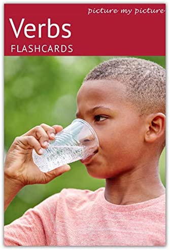 Verbs Flash Cards | 40 Action Language Development Educational Photo Cards | Speech Therapy Materials and ESL Materials