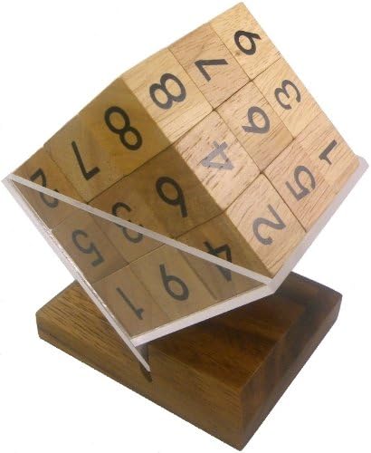 3D Wooden Sudoku Cube Puzzle and Game