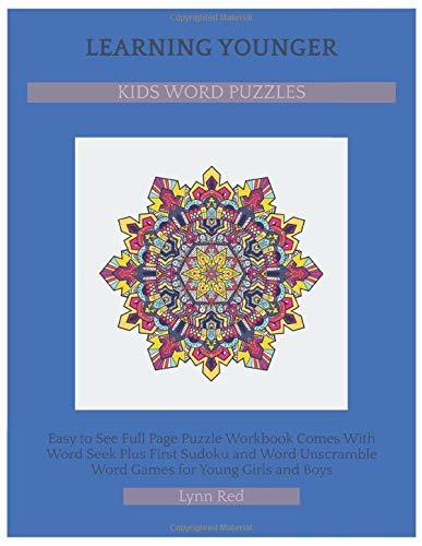 Learning Younger Kids Word Puzzles: Easy to See Full Page Puzzle Workbook Comes With Word Seek