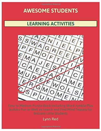 Awesome Students Learning Activities: Easy to Medium Puzzle Book Including Word Jumble
