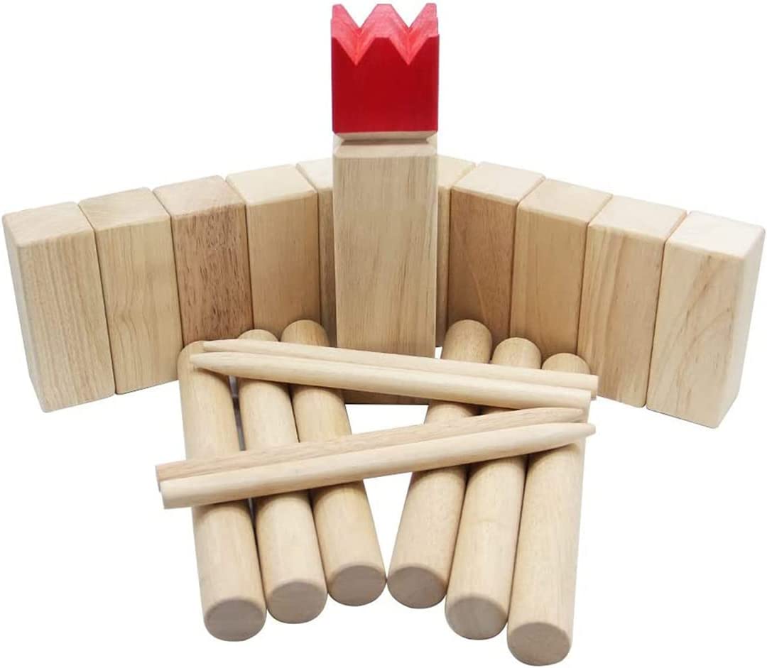 MAGGIFT Kubb Game Set Backyard Game Set Outdoor Tossing Game Set with Carrying Bag