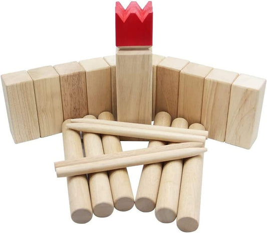 MAGGIFT Kubb Game Set Backyard Game Set Outdoor Tossing Game Set with Carrying Bag