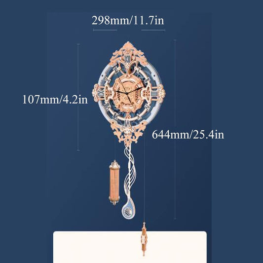 Interactable Wooden Puzzle Note Wall Clock Puzzle Brain Teaser Puzzles 231 Pieces Model Toy Gift Handmade Puzzles Mechanical Clock Ki Innovative
