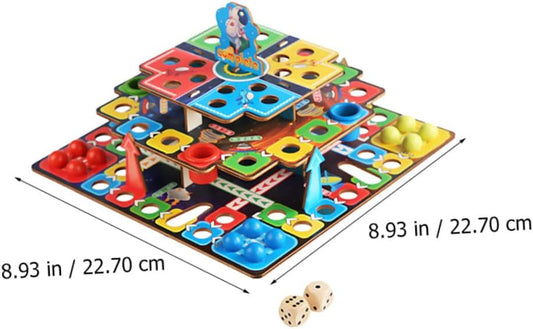 1 Set Three-Dimensional Flying Chess Kids Chess Kids Toy Kids Educational Toys Ludo Game Set Wooden Ludo Game Wooden Chinese Checkers Board Game Kit Checkers Toy Board Game Set 3D