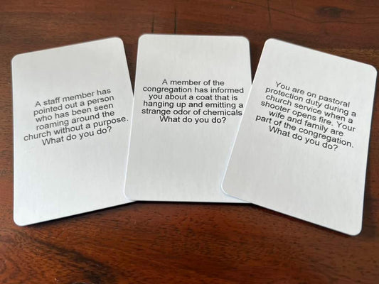 Decision Decks, 60 Church Safety and Security Team Scenario Cards to Enhance Critical Thinking Problem Solving and Decision Making Abilities