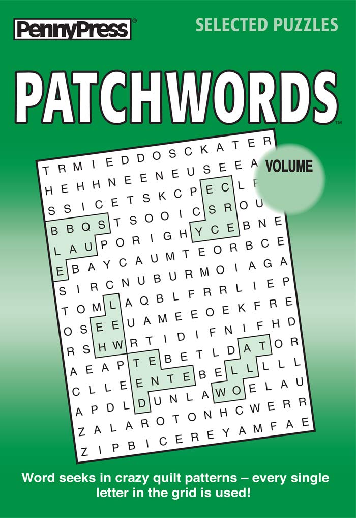 Patchwords Word Seek / Word Search Puzzles with a Twist – 4 Pack