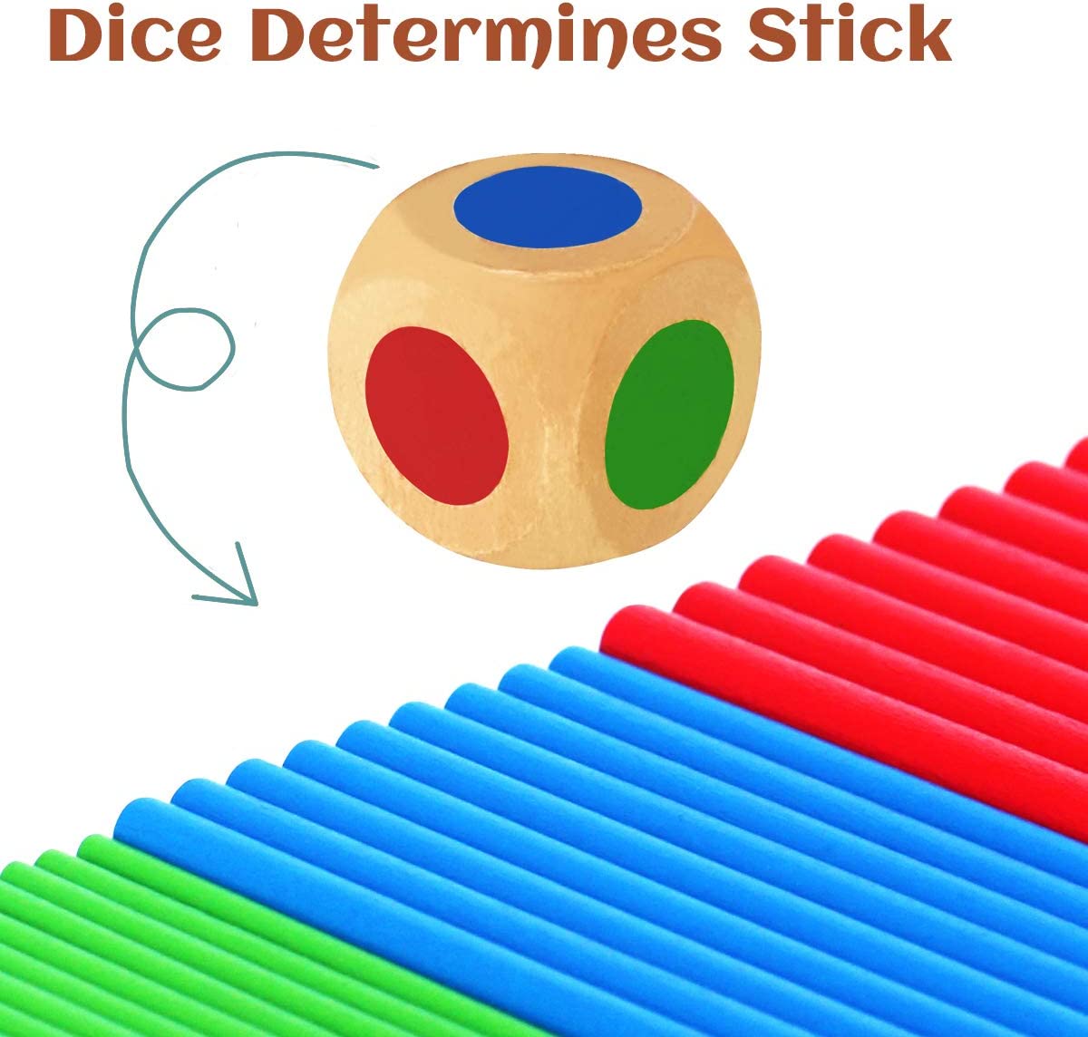 Keep It Steady Fun Family Games for Kids and Adults - Balance & Patience Training - Wooden Stick Toys for Games