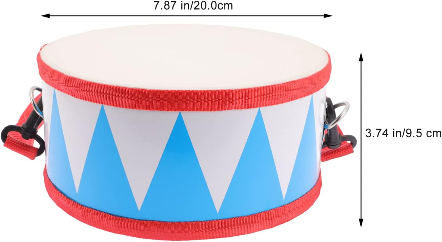 Musical Toys Kids Drum Set Wooden Drum Toys with Adjustable Strap and Drumsticks Percussion Instrument Imitation Sheepskin Snare Drum Musical Toys Music Toys