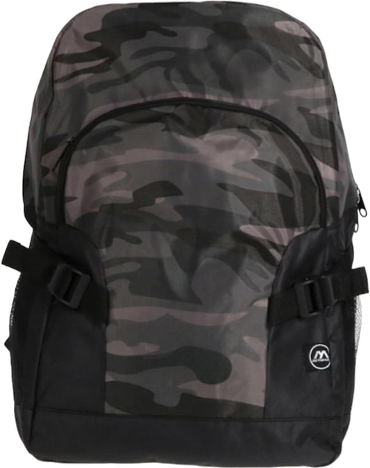 CLRA Black and Gray Back Pack with (1) Superheros Sticker Puzzles Book (3) Pencil Sharpners (16) Pencils (20) Markers with Bonus CLRA Essential Gift.