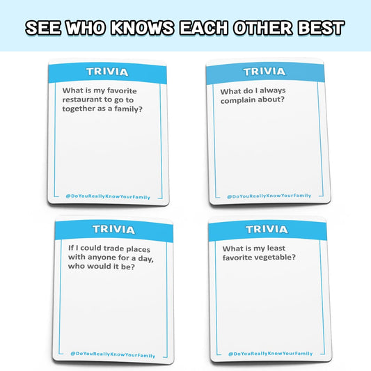 A Fun Family Game Filled with Conversation Starters and Challenges - Great for Kids, Teens and Adults