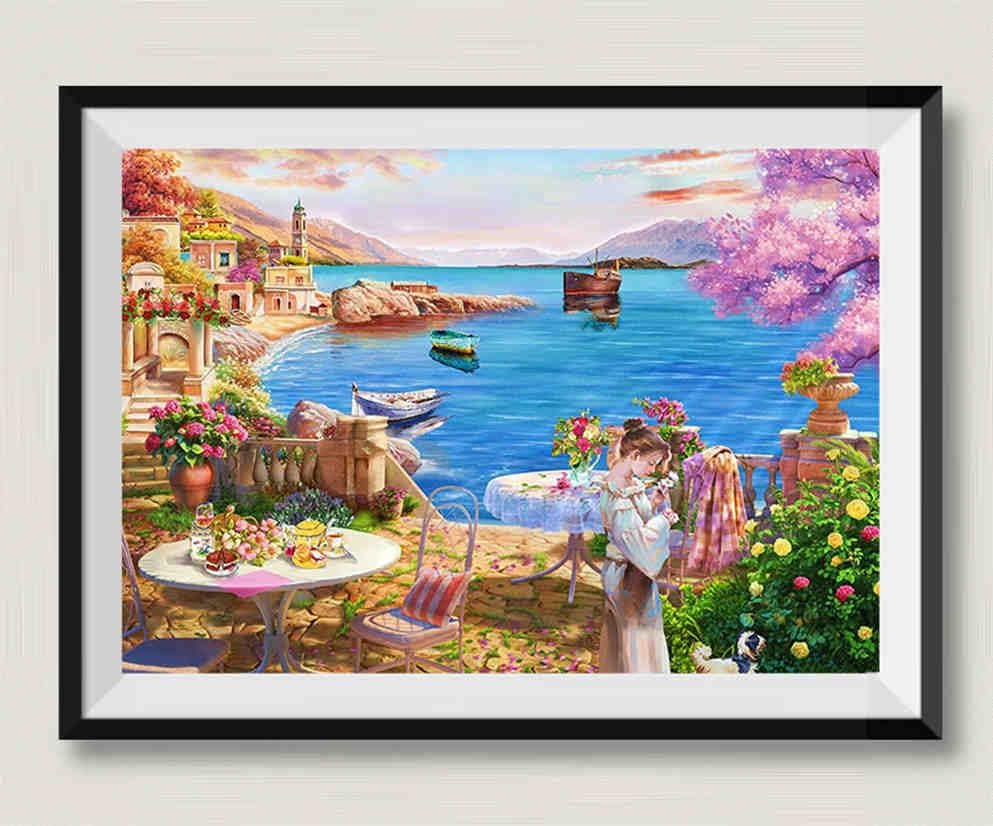 Leisure time by The Lake, 1500 Wooden Puzzles, Educational Puzzles