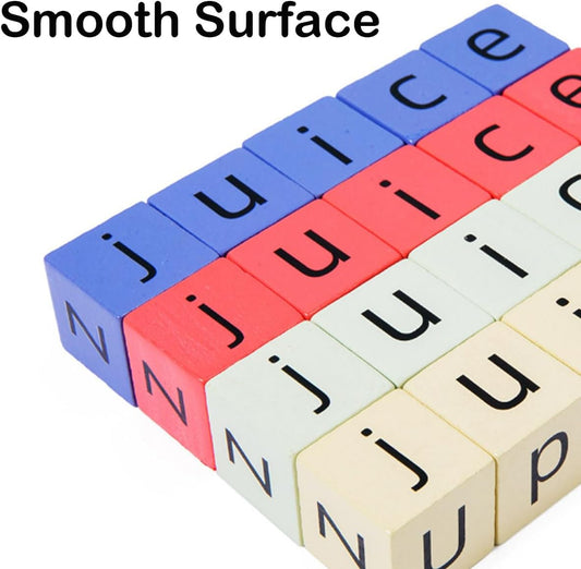 Crossword Puzzle, Wooden Alphabet Blocks Spelling Game, Word Spelling Building Cubes Toys, Alphabet Word Matching Block Puzzle, Educational Puzzle Toys for Toddlers