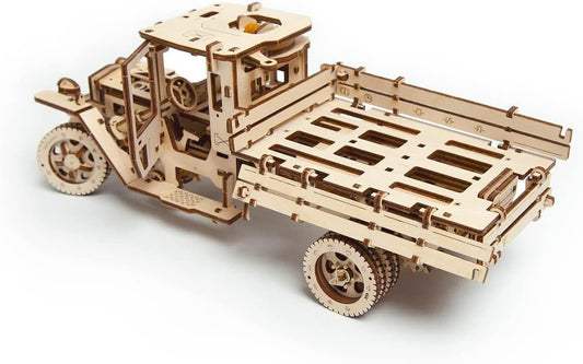 Truck Mechanical Model 3D Wooden Puzzle Kit - Creative Wooden Model Ornaments Gift Toys for Adult Teens