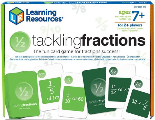 Learning Resources LSP1229-UK Tackling Student Set, Educational, Fractions Resources for Children, Maths Game, Ages 7+