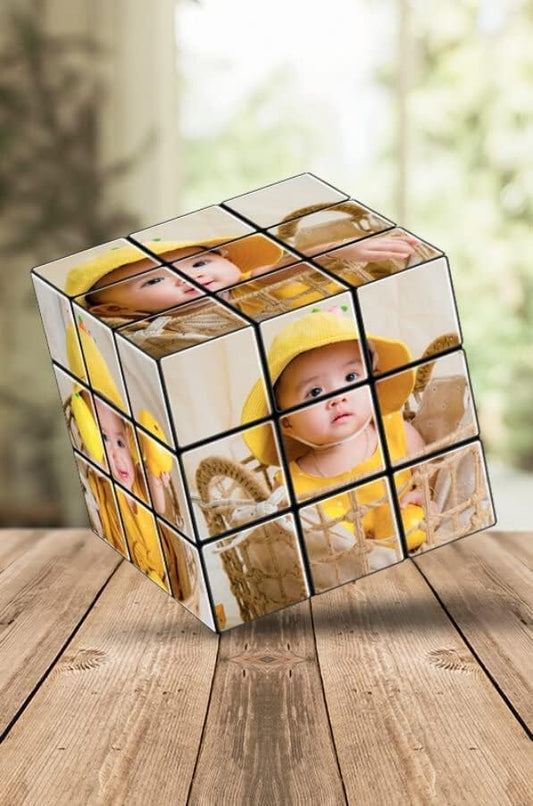 Cube, Your Photo into Rubik, Puzzle Cubes for Pictures, Multi Photos, Personalized , Gifts for Home Office Desk Decor, Great Gift for Your Loved Ones
