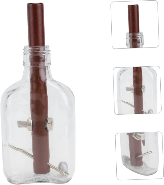 2 Pcs Bottle Educational Toys Wooden Toys 3d Wooden Puzzles Toys for Kids Ming Lock Toys 3d Wooden Puzzle Toys Intelligence Development Toy Glass White Funny Child Toy Toddler