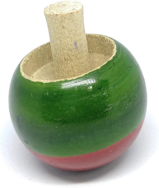 ANVIE & ABEER Handmade Wooden Spinning Tops | Made in India | Toy for Kids | Educational Toys Kindergarten Toys | Non-Toxic Paints | Safe for Kids (Combo 3)