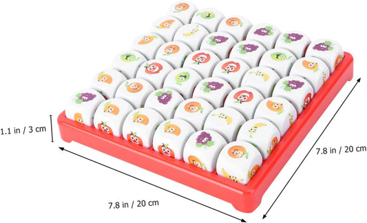1 Set Fruit Sudoku Game Wooden Chess Board Wooden Toys Desktop Toys Sudoku Teaching Toy Sudoku Chess Kids Sudoku Toys for Kids Sudoku Board Game Fruit Styled Sudoku Children Gift