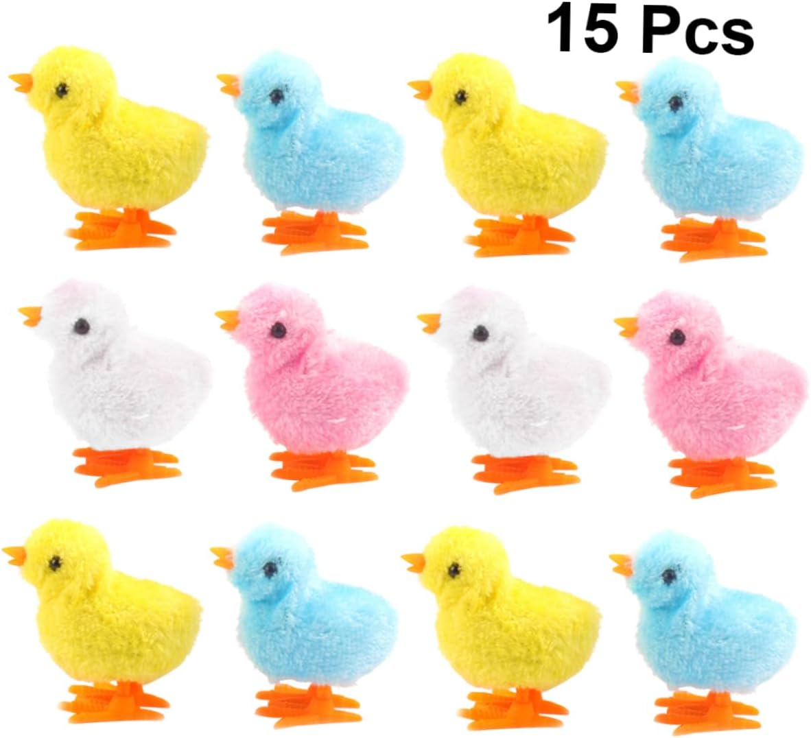 15pcs Educational Toys Stuffed Dogs for Kids Stuffed Toy Clockwork Educational Toy Kids Clockwork Toys Wind-up Toy Little Puzzle Child Baby Chick Toys Jumping Chicken Toys