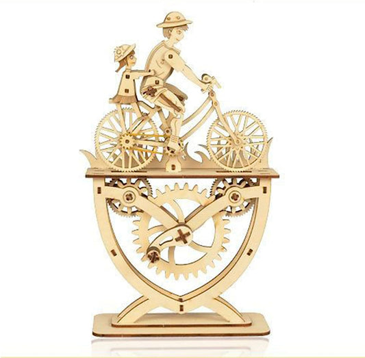 Bicycle Model 3D Wooden Stereoscopic Puzzles Jigsaw DIY Handmade Assembly Educational Toys, Parent-Child Interactive Creative Arts and Crafts Ornaments, Birthday Gifts for Teenagers/Children