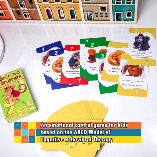 Don't Go Bananas - A CBT Therapy Game for Kids to Work on Controlling Strong Emotions - Therapy Games Kids, Therapy Toys, Social Skills Games for Kids