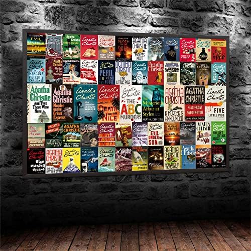 Murder Mystery Puzzle, Agatha Christie Books Novels Puzzle 1000 Piece, Agatha Christie Movies Puzzle as Horror Fan Gifts