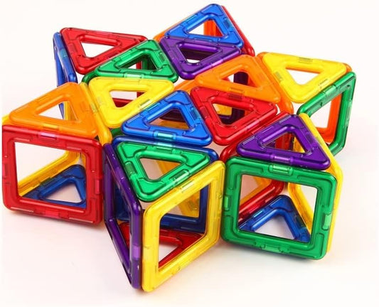 Designer Set (62-pieces) Magnetic Building Blocks, Educational Magnetic Tiles Kit , Magnetic Construction shapes STEM Toy Set