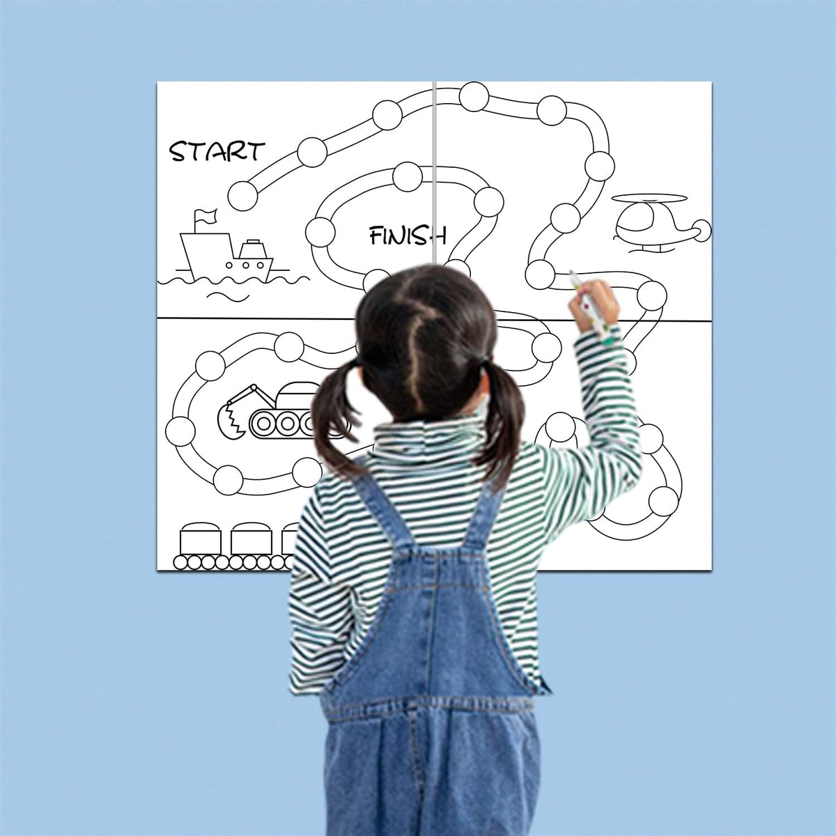 Blank Board Game Kits Make Your Own Personality Games Creative DIY Board Game Set with Blank Board and Accessories