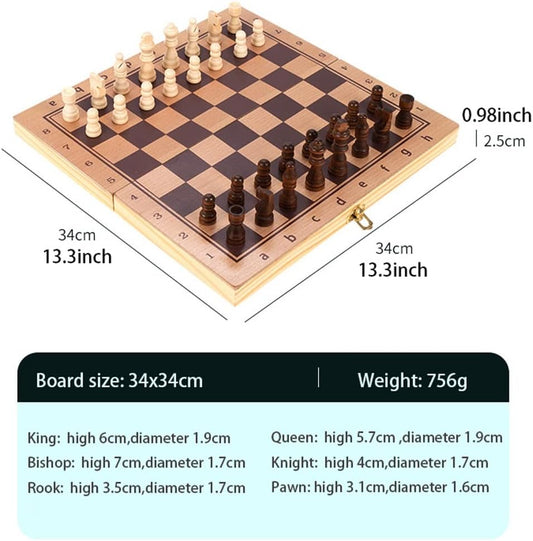 Chess Game Set Chess Set Chess Board Set Wooden Chess Set Magnetic Travel Folding Board Games Portable Gifts for and Adult Chess Board Game Chess Game