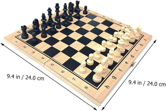 Generic 1 Set International Chess Magnetic Chess Board Kidcraft Playset Travel Toy Folding Chess Toy Chess Game for Kids Ambassador Chess Set Fodable Chess Toy Puzzle Chess Toy Kids Toy