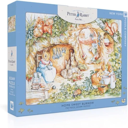 Beatrix Potter Home Sweet Burrow - 750 Piece Jigsaw Puzzle