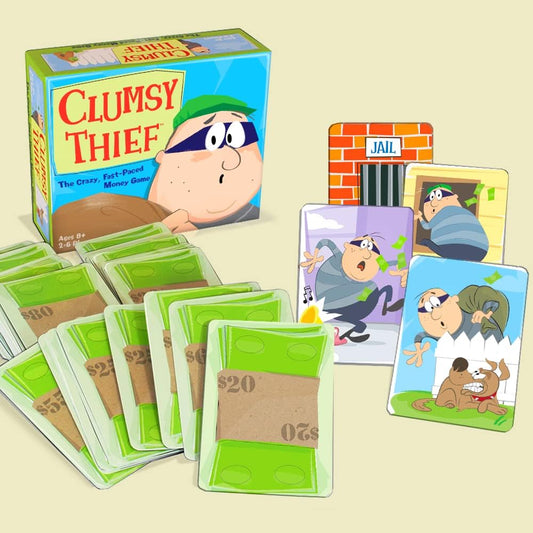 Clumsy Thief Money Game - Adding to 100 Math Game for Kids (Ages 8 and up)