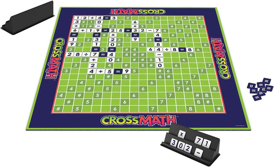 CrossMath – Math Educational Board Games for Kids - 2 to 4 Players - Ages 7 & Up – Improves Math Skills and Promotes Strategic Thinking