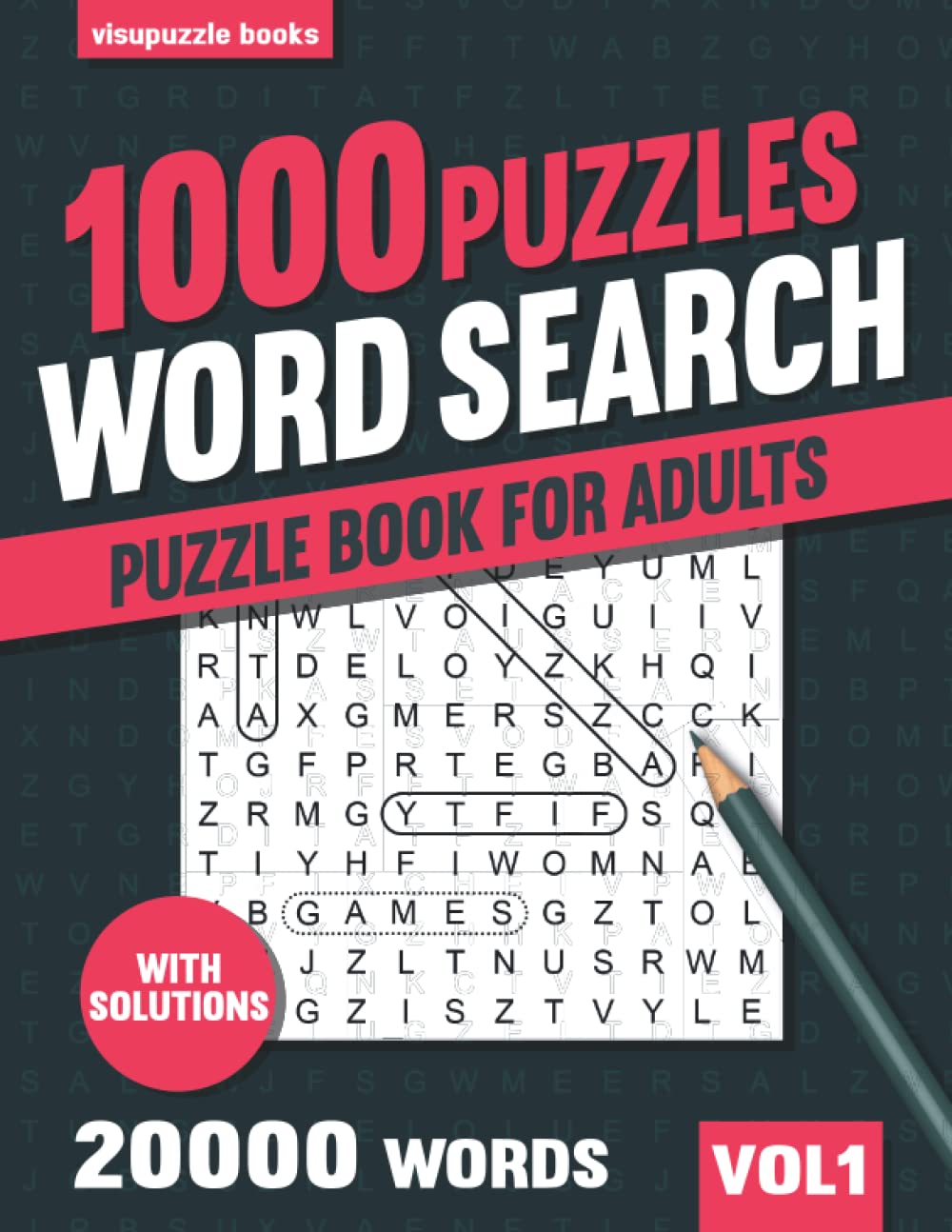 1000 Word Search Puzzle Book for Adults: Big Puzzlebook with Word Find Puzzles for Seniors, Adults and all other Puzzle Fans